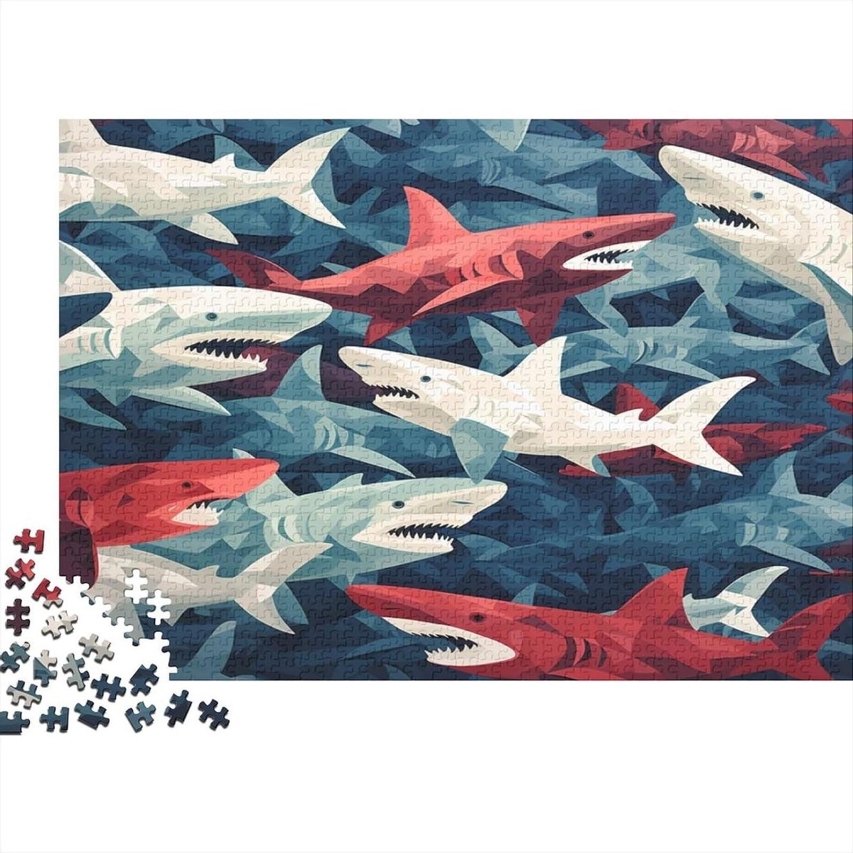 Fotopuzzel - Legpuzzel Puzzelspel - Ontspannen Thuis - Unieke Vormen - 75 x 50 cm - Multicolor