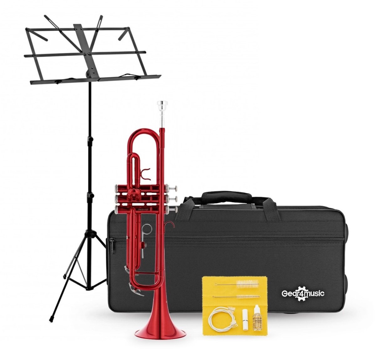 Studententrompet beginnerspakket van Gear4music, rood