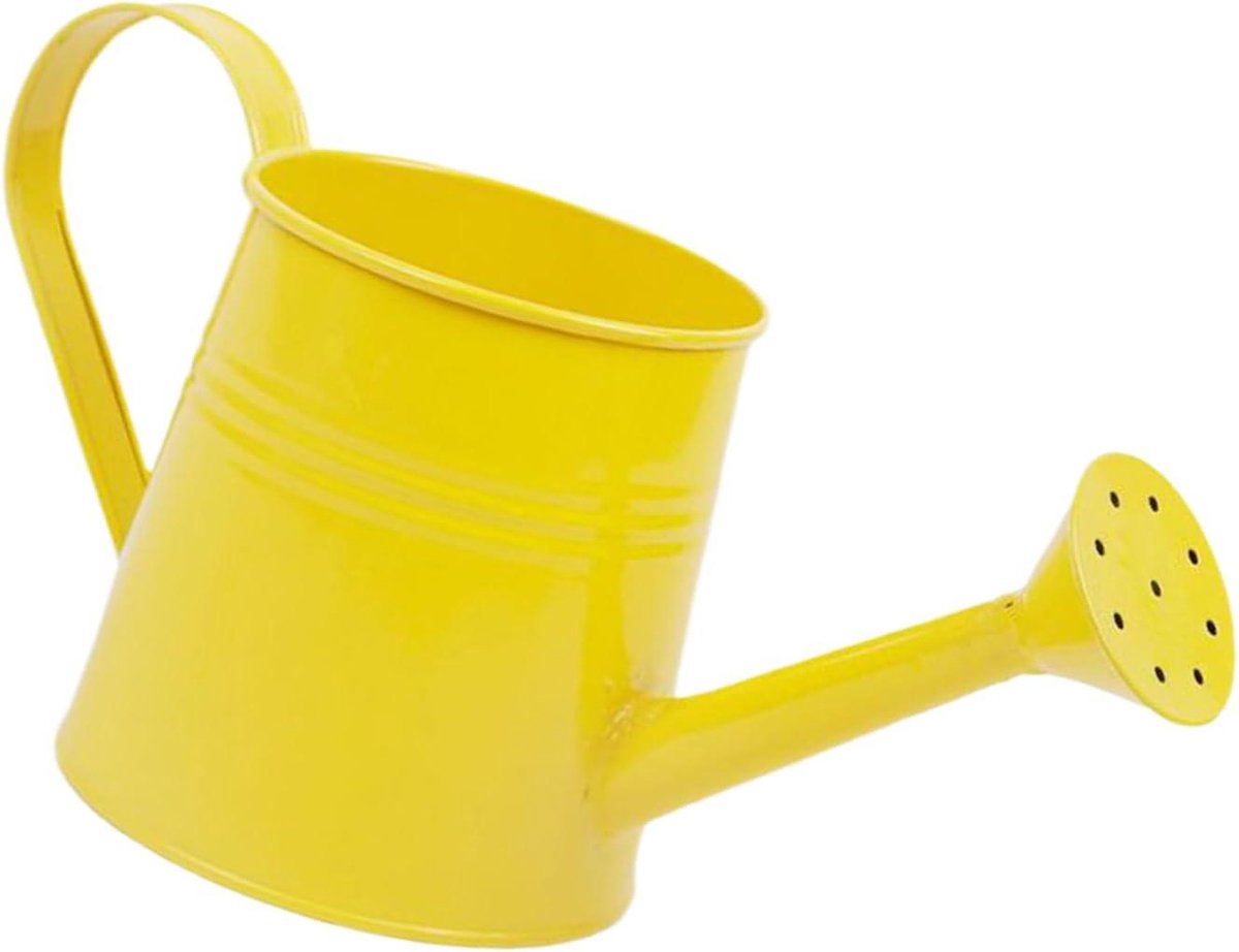 Metalen Gieter - Gietertje Broes - Planten Water Geven - Geïntegreerde Structuur - 1 Liter - Geel