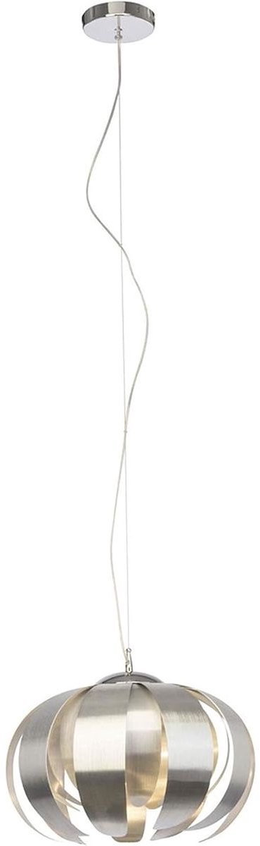 Ancolie hanglamp 40cm aluminium/chroom