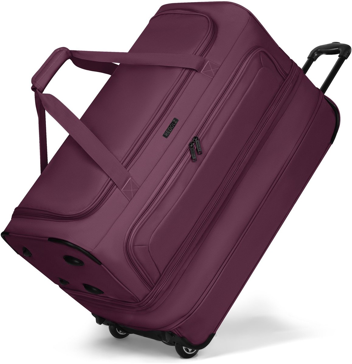 Redolz Duffle Essentials reistas op 2 wielen 70 cm L met uitbreidingsflap - burgundy