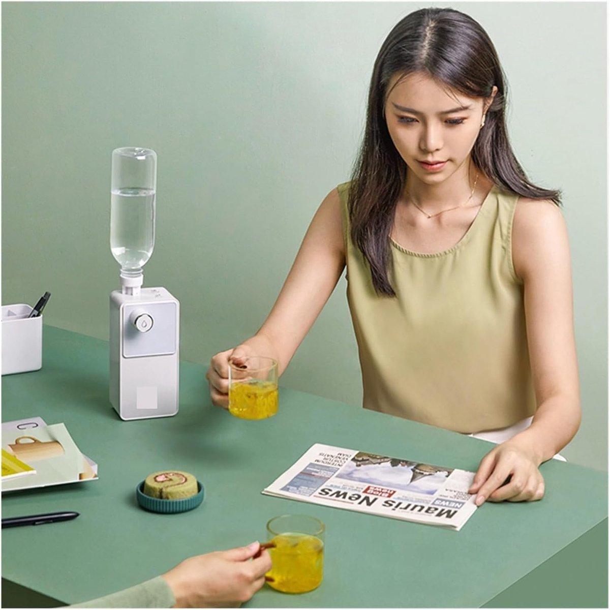 Warm Water Dispenser - Snel Warm Water - Direct Drinken - Precisie Temperatuur - 1.3L Tank - Wit