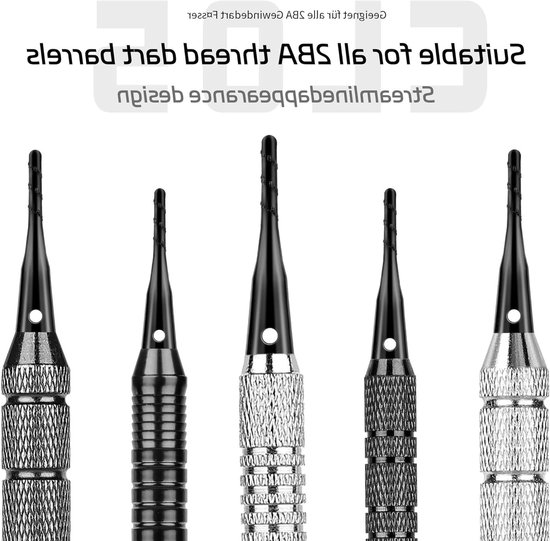 2BA Soft Tip Dart Points 200 Stuks - Zachte Punt Darts Accessoire voor Precisie en Prestaties — afbeelding 4