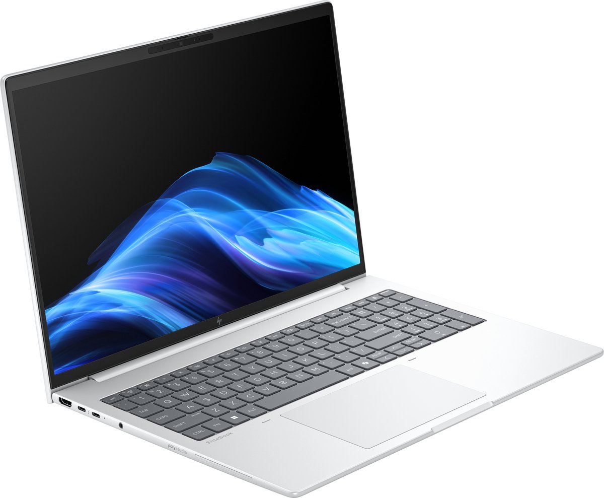 HP EliteBook 8 G1a 16 inch Notebook PC AMD Ryzen AI 5 230 Laptop 40,6 cm (16") WUXGA 32 GB DDR5-SDRAM 512 GB SSD Wi-Fi 7 (802.11be) Windows 11 Pro AI PC Zilver