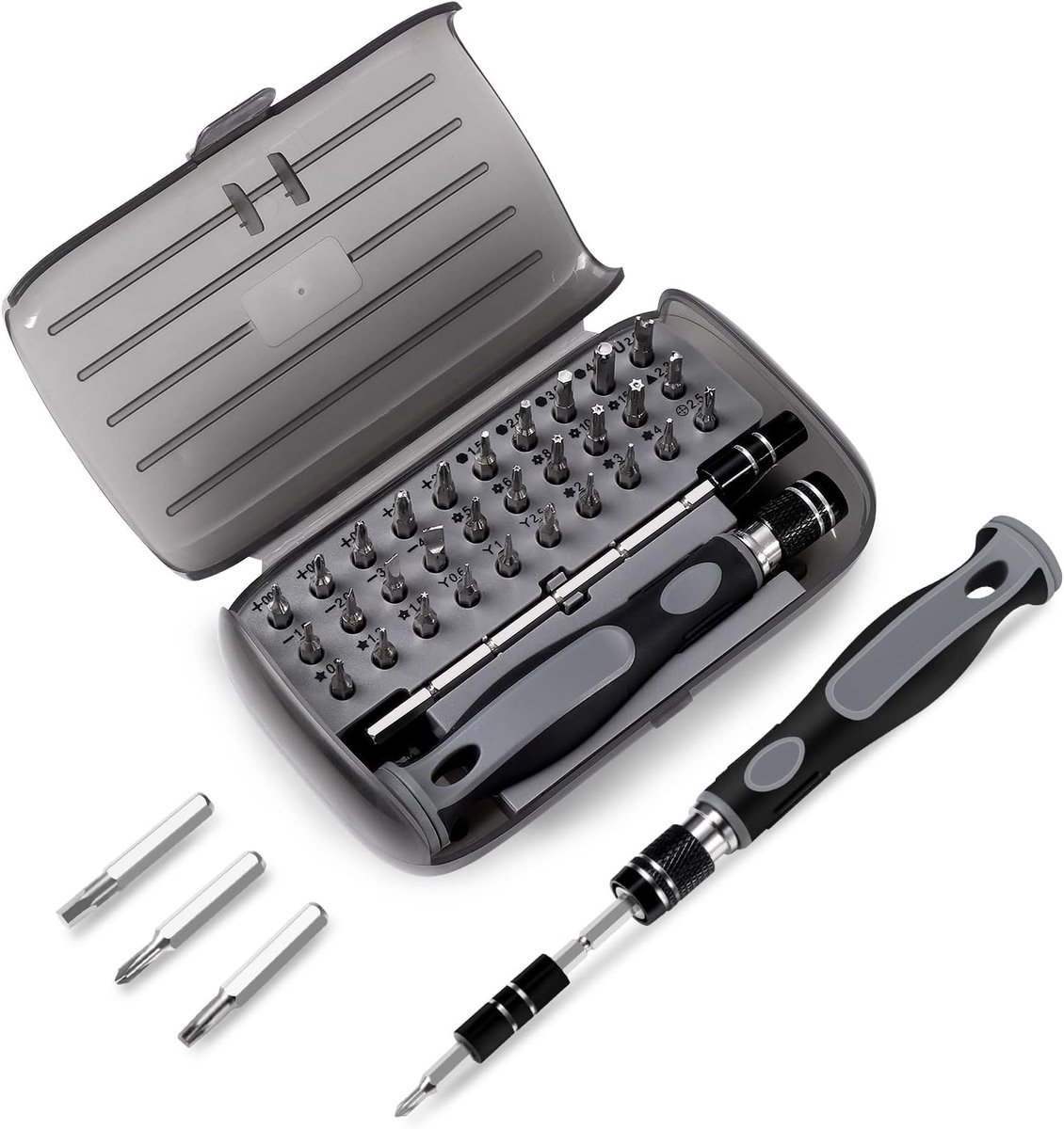 32-in-1 precisieschroevendraaierset, mini-magnetische schroevendraaier, gereedschapsset, reparatieset voor pc, tablet, laptop, bril, horloge en smartphone