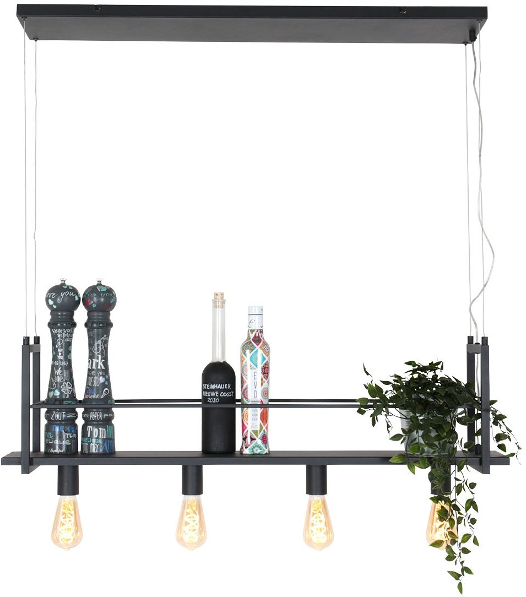 Mexlite Hanglamp mexlite buckley Rek 2983 zwart