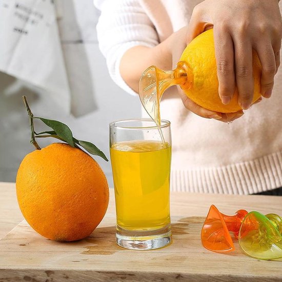 Handpers Citrus - Vruchtenknijper Sap - Moeiteloos Sappen - Ergonomische Handgreep - 7 cm - Willekeurige Kleur — afbeelding 2