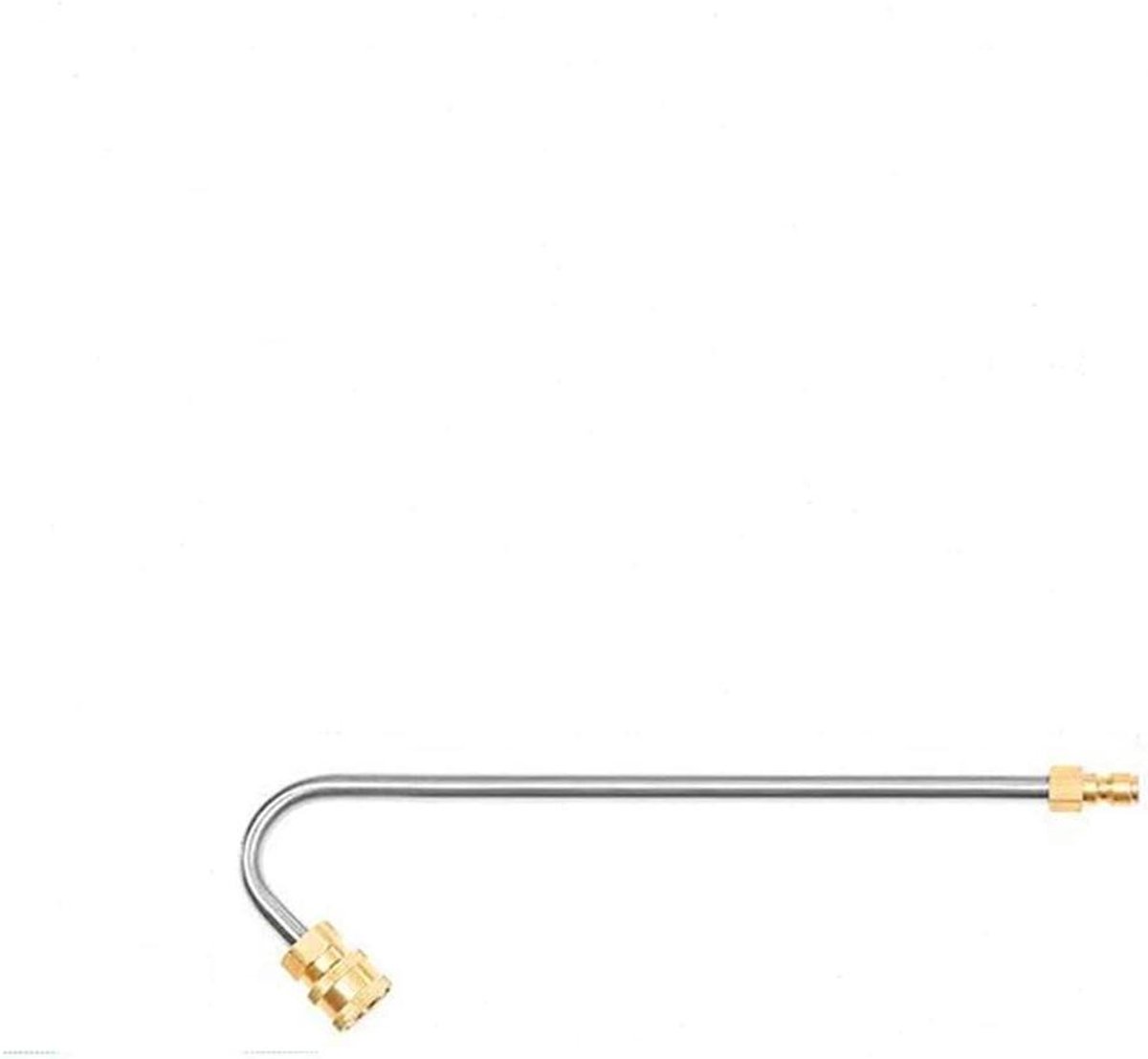 Hogedrukreiniger Accessoire - Reinigingsstaaf - Goten Reinigen - Roestvrij Staal - 17/35 cm - Zilver