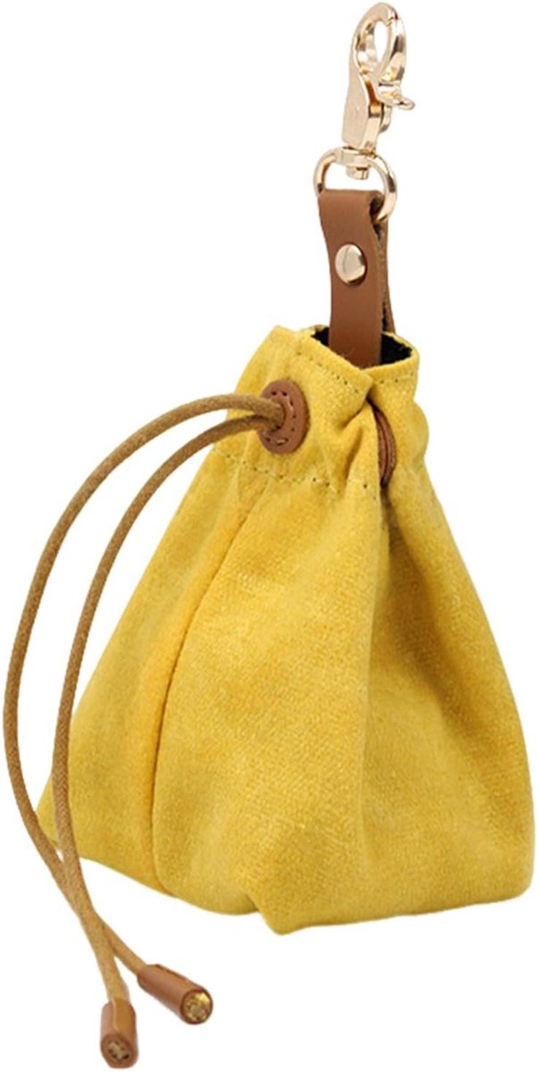 Hondensnack tas - Trainingspouch - Hondentraining buiten - Geïntegreerde scheidingsfunctie - 15 x 10 x 3 cm - Zwart