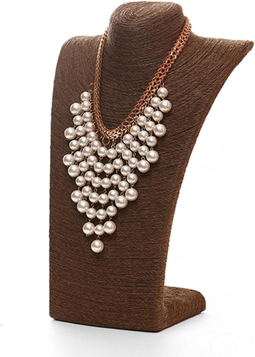 Sieraden Displaystandaard - Ketting Houder - Sieraden Presenteren - Stabiele Buste - 1 Stuk - Zwart