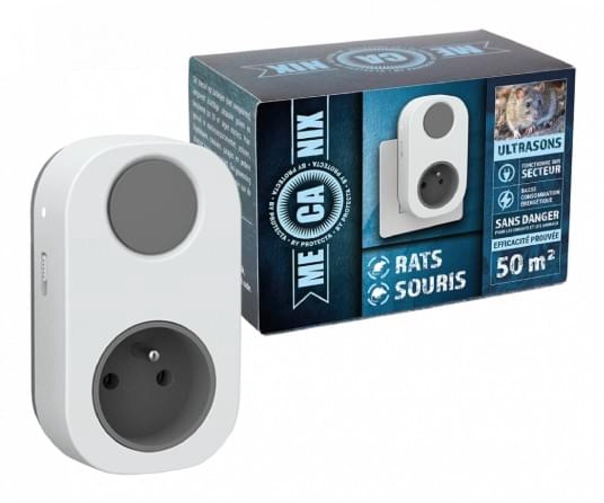 Mecanix ultrasoon ratten, muizen & marter verjager (50 m²) - Effectieve Rattenverjager - Met gratis cheatsheet