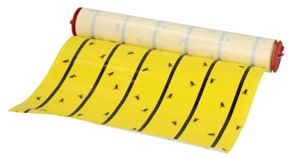 Knock Off Vliegenkleefrol Geel (700 cm) - Effectieve Insectenval - Met gratis cheatsheet