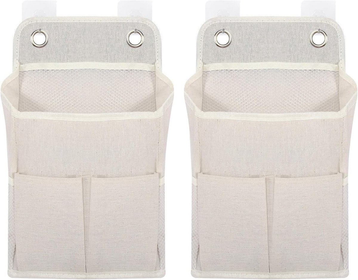 Hangende Organizer - Opbergzakken - Ruimte Ordenen - Met Haken - 2 Stuks - Wit