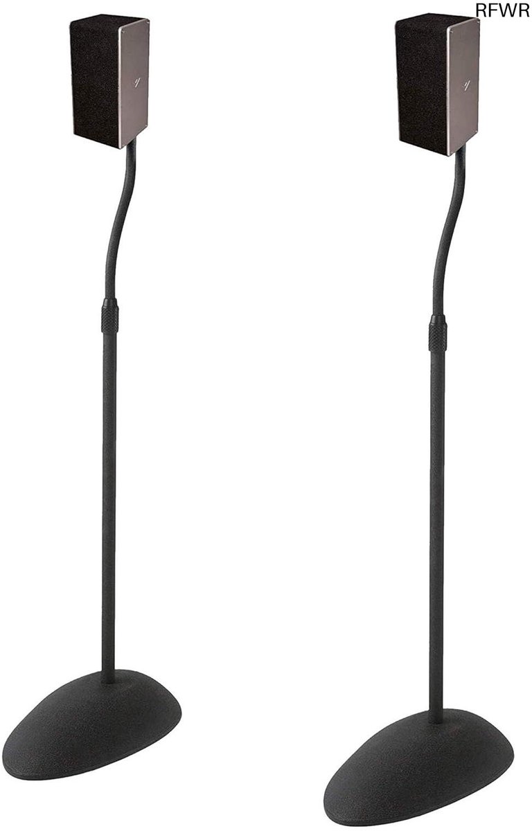 Verstelbare Speaker Stand - Luidspreker Voet - Home Audio - Universele Compatibiliteit - Tot 28 cm - Zwart