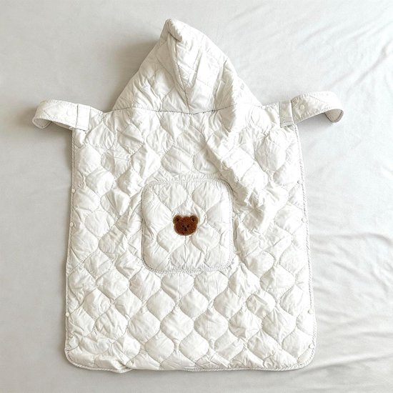 Draagzakhoes Baby - Baby wikkeldeken - Buiten reizen - Wind- en zonwerend - 92x71 cm - Beige — afbeelding 3