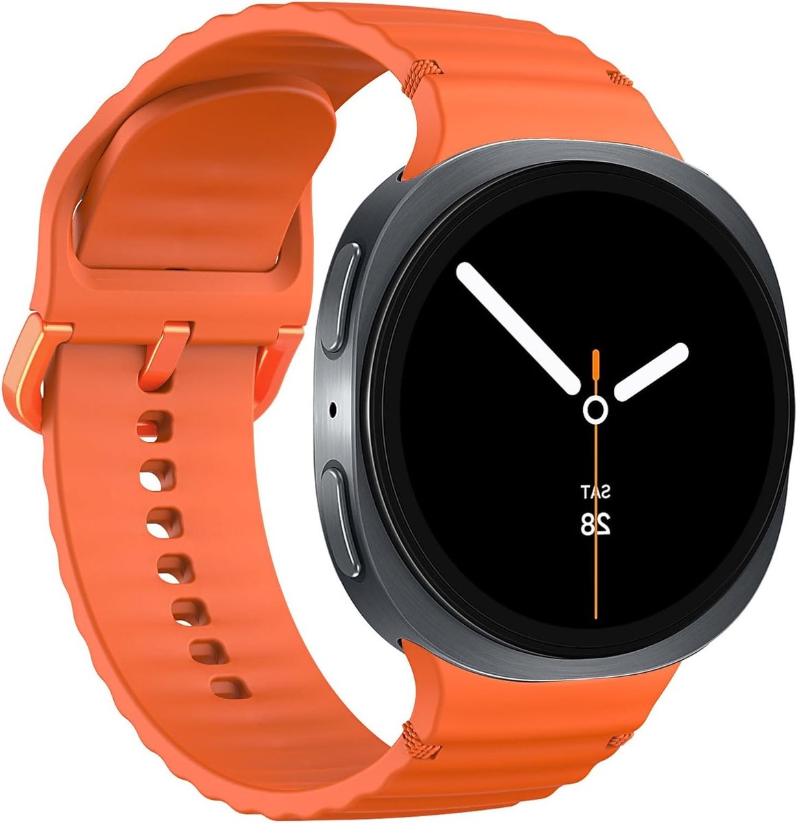Siliconen Sportband voor Samsung Galaxy Watch 8 en 8 Classic - Snelle Bevestiging, 40mm/44mm/46mm, Geschikt voor Dames en Heren