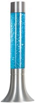 Speelse Glitter Tafellamp Volcan 4188ST - Staal en Glas - 37 cm hoog, 14 cm diameter - Mexlite