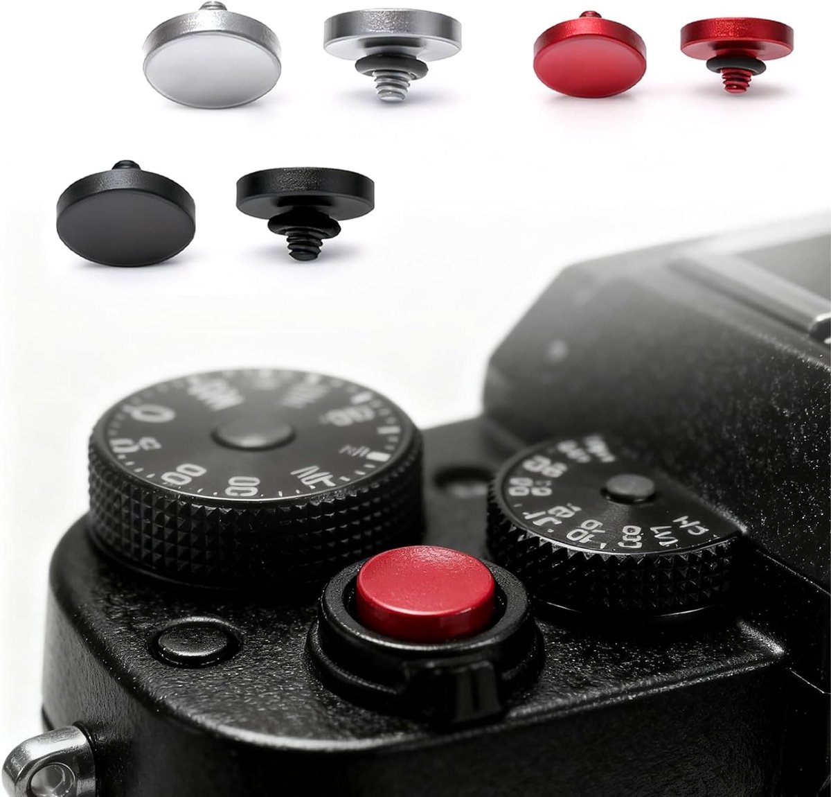 3-delige Aluminium Legering Concave Relaxer, Compatibele Ontspanknop voor Fujifilm Camera's, Verbeterde Fotografie Ervaring met Comfortabele Grip en Precisie