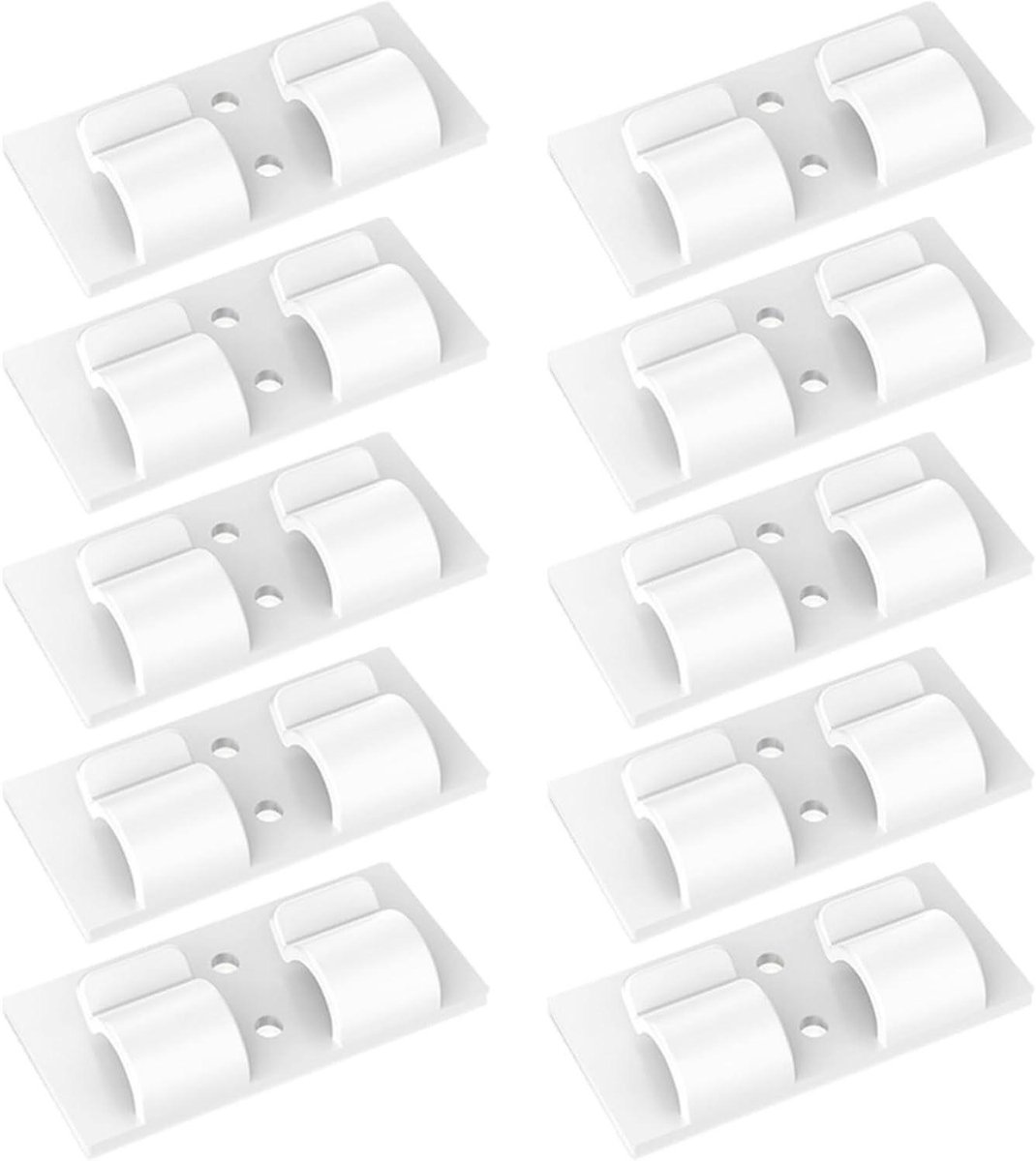 Buitenlampclips - Lichtsnoer Haken - Decoratie Ophangen - Zelfklevend Weerbestendig - 4.6 