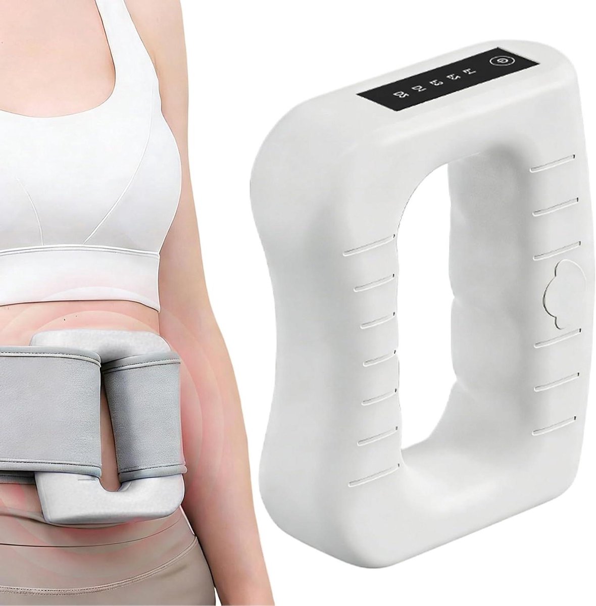 Cellulitis Massager - Fascia Ring - Spierherstel - Thermale Pulstechnologie - 145 x 95 x 165 cm - Wit