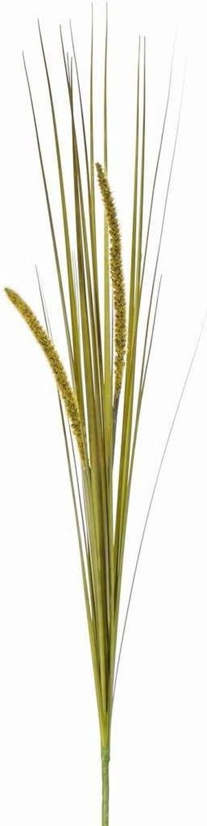Kunstgras Vossenstaartgras - Decoratief gras - Ruimtes Aankleden - Met steunstaaf - 90 cm - Geel