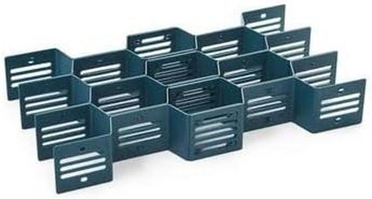 Lade Opbergdozen - Opbergers Kledingkast - Lades Organiseren - Opvouwbaar Mesh Ontwerp - 12 Stuks - Donkerblauw