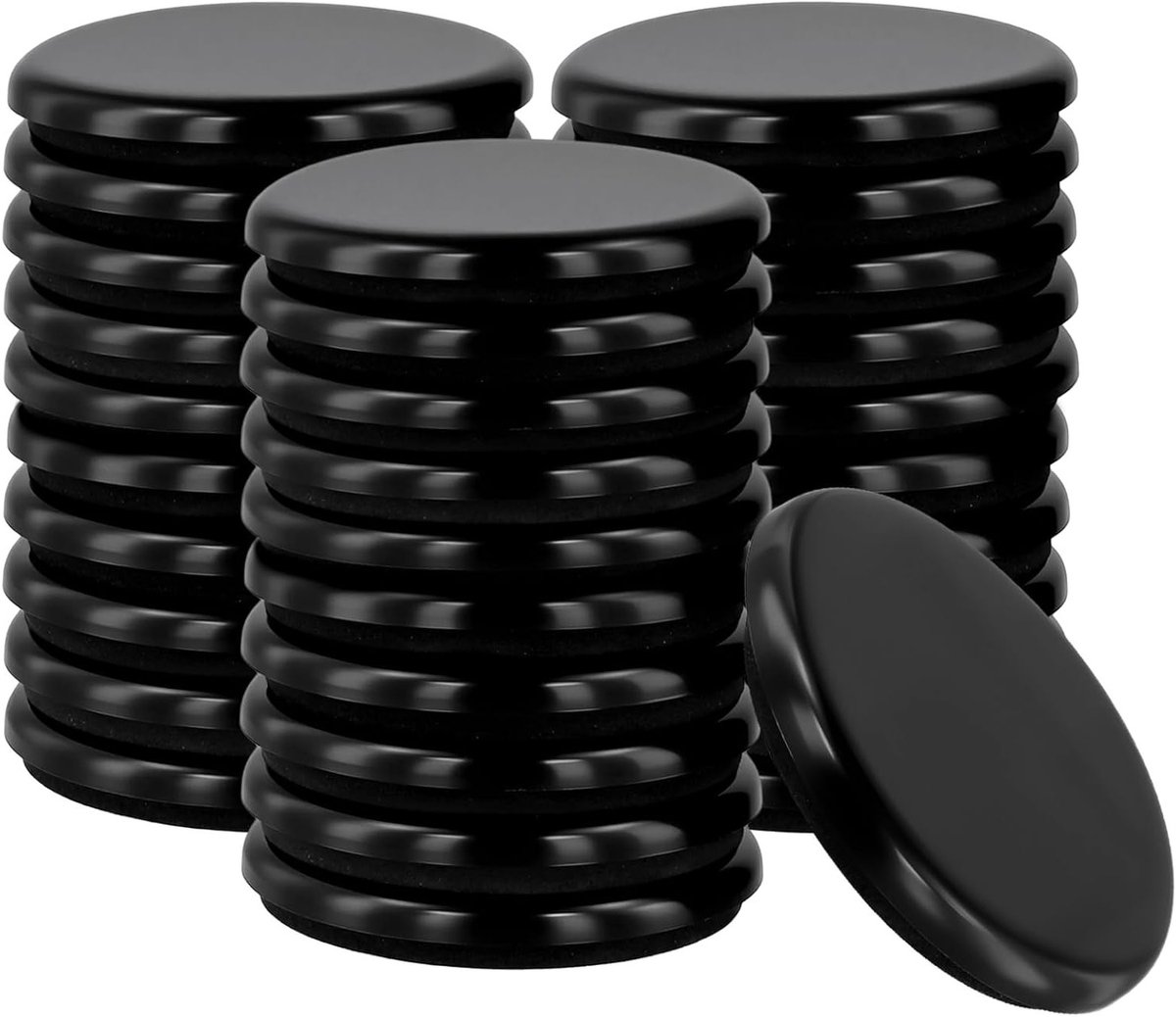 48 Stuks Meubelglijders voor Tapijt, 3.5 Inch Ronde Glijders, Ideaal voor Sofa, Wasmachine en Zware Voorwerpen