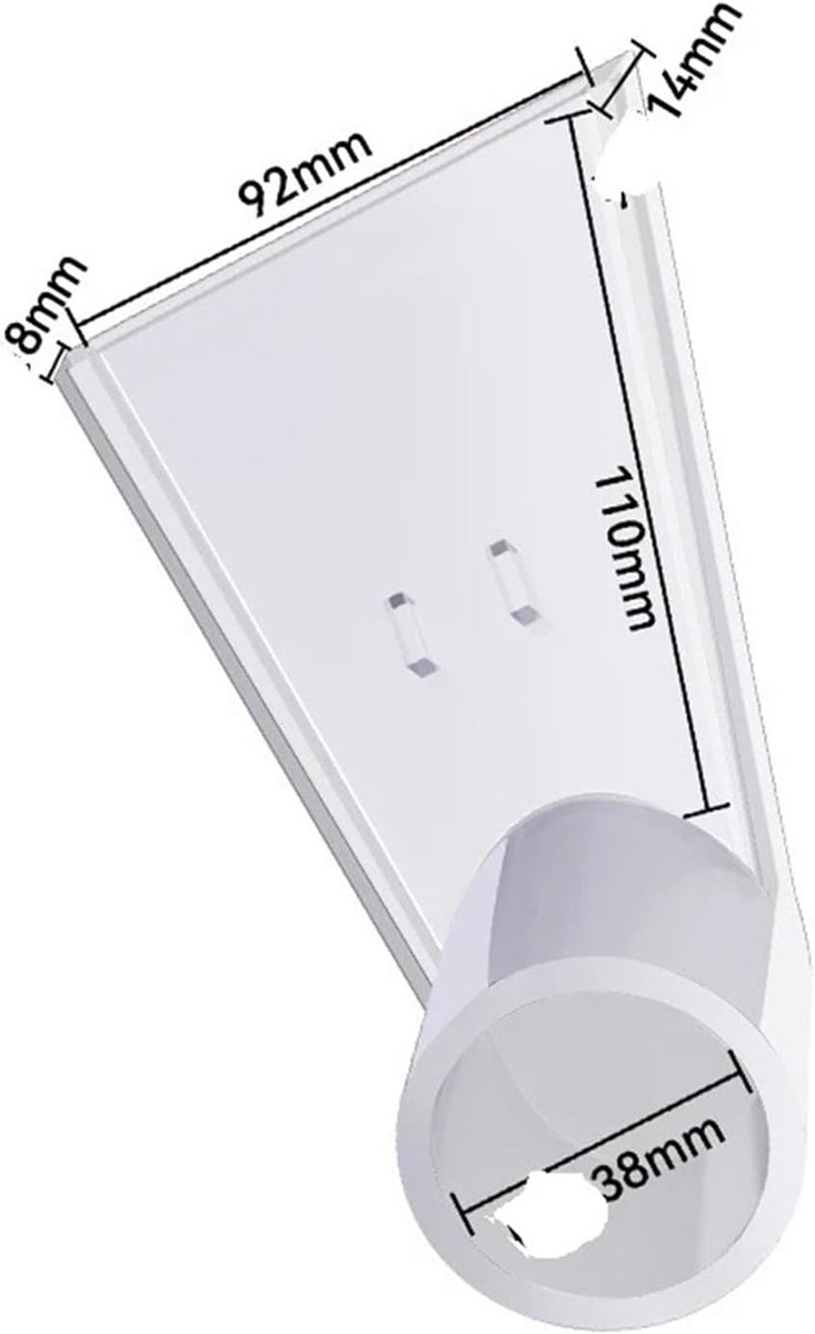 Stofzuiger Mondstuk - Borstelkop Tapijtreiniger - Grondig Reinigen - Draaibare Kop - Small Size - Transparant