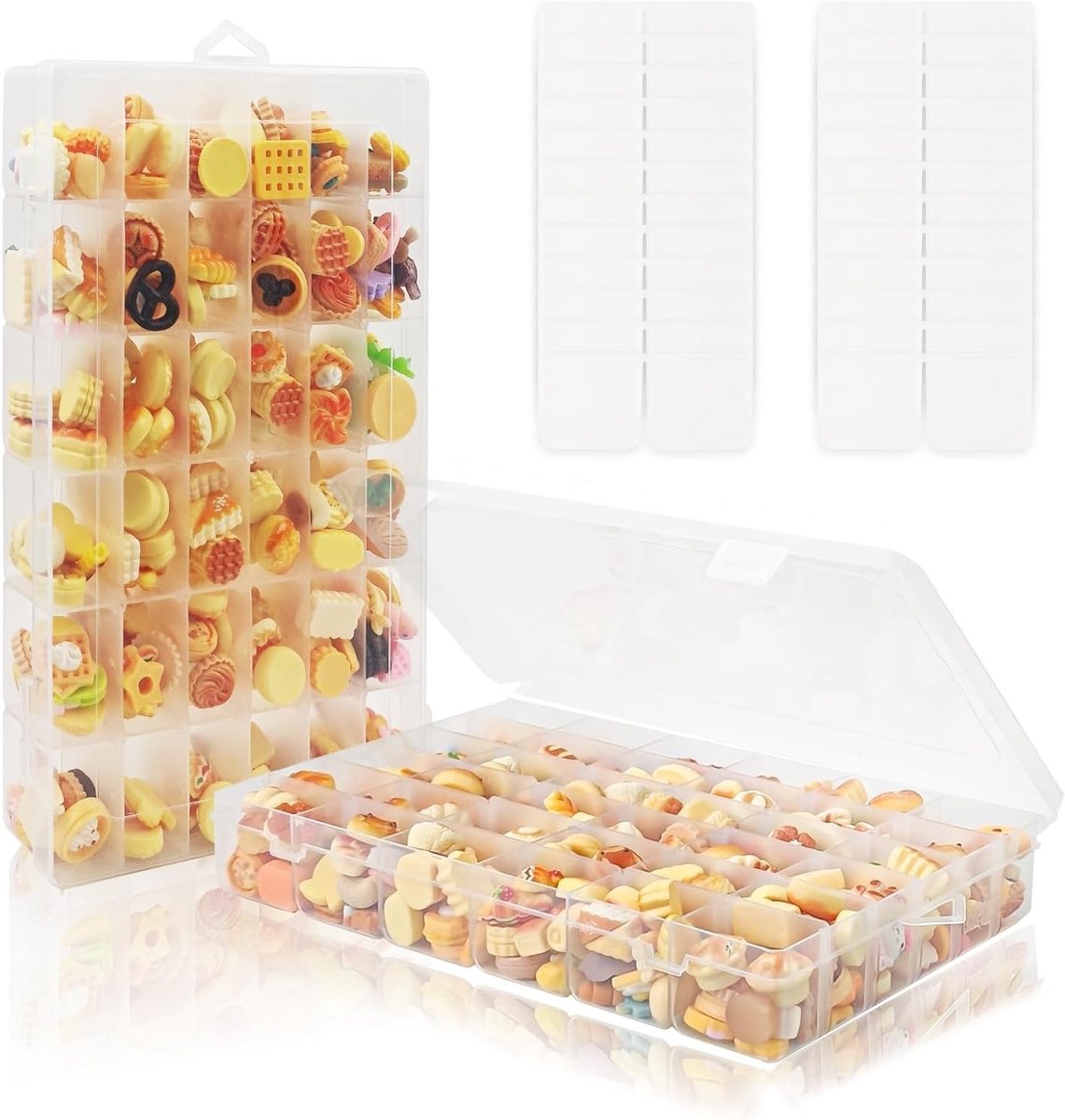 Snackdoos met 36 Verwijderbare Compartimenten voor Kinderen - Transparante Snackplaten met Deksel voor Snoep, Chips en Noten - Ideaal voor Feestjes en Tussendoortjes