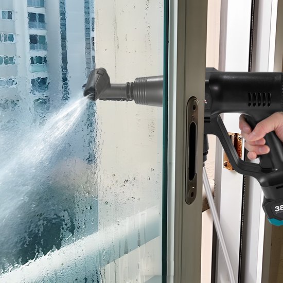 Yofidra Draadloze Hogedrukreiniger - 70 bar - Hogedrukreiniger Accu - 6-in-1 Design - 246 l/h Terrasreiniger - Mobiel Hogedrukwaterpistool - voor auto's, terras en ramen van Yofidra — afbeelding 4