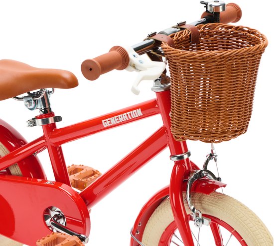 Generation Retro 12 inch Rood - Kinderfiets met Mandje van Generation — afbeelding 4