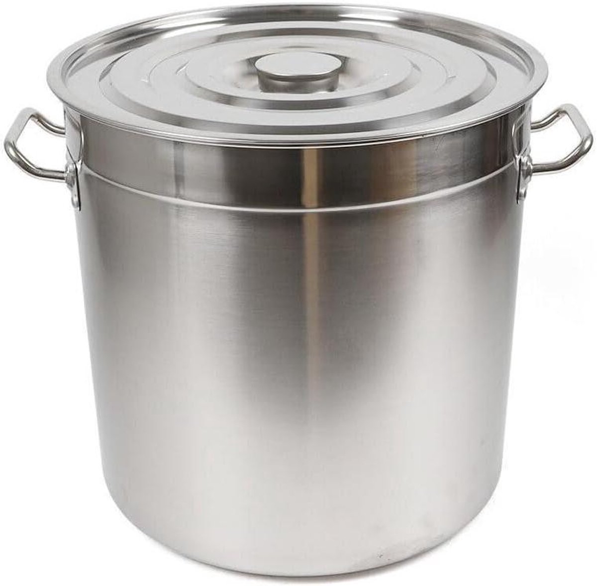 Universele soeppan Grote kookpan Grote hoeveelheden koken Warmte isolerend deksel 35 liter Zilver