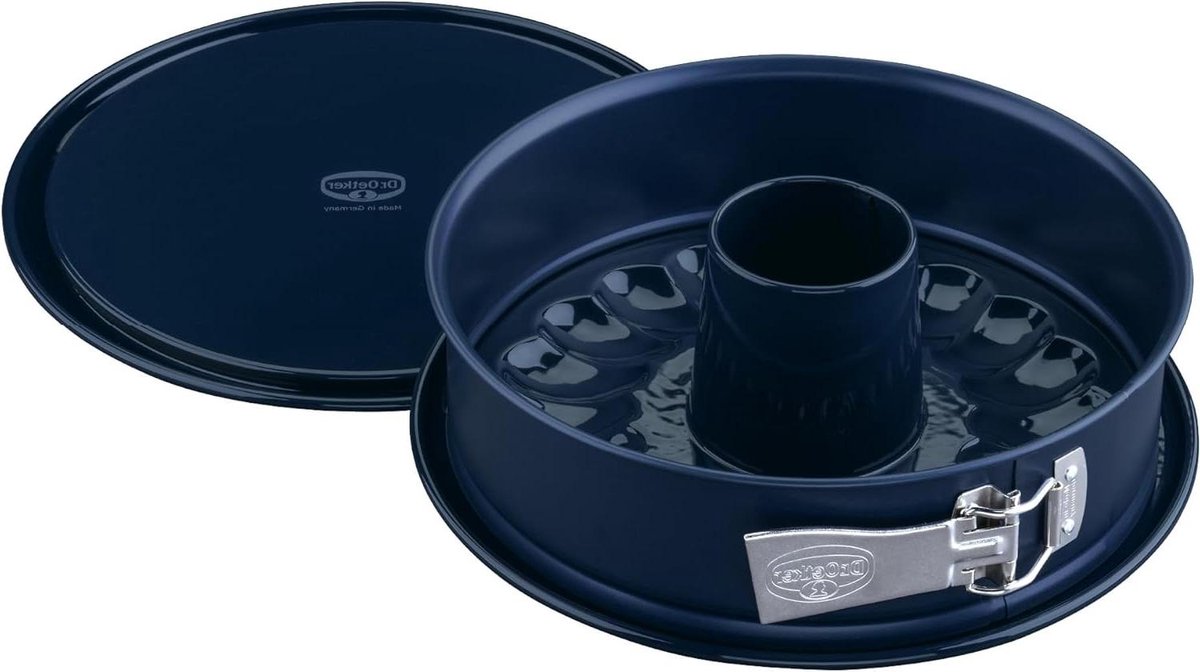 Springvorm met bodems - Taartvorm rond - Taarten bakken - Snij en krasbestendig - Ø 26 cm - Blauw