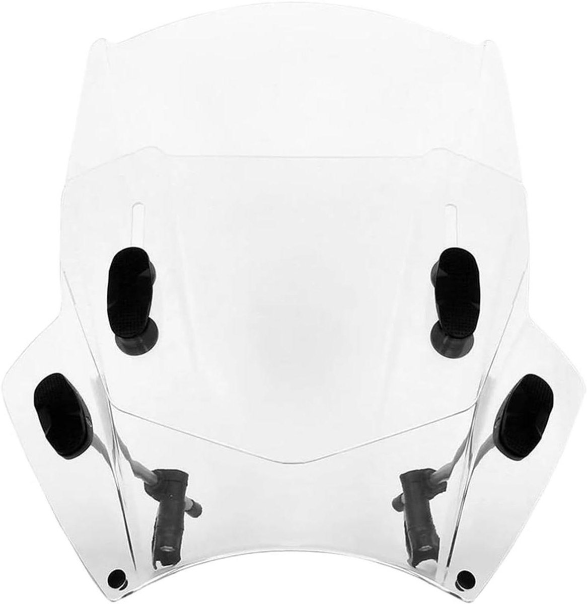 Motor Windscherm - Spoiler Deflector - Comfortabel Rijden - Universele Pasvorm - 1x1x1 cm - Transparant