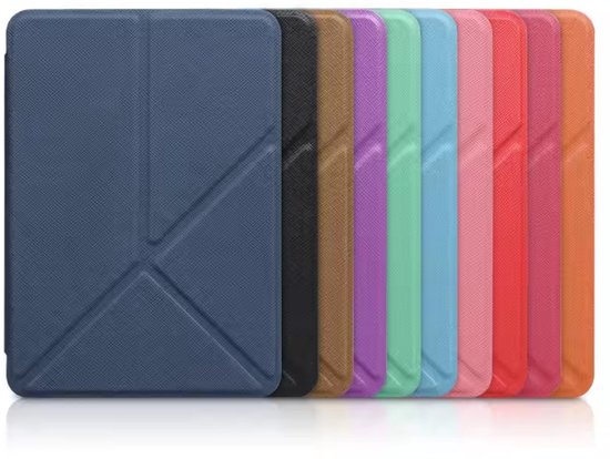 New Age Devi - Hoes geschikt voor Kobo Clara - Donker blauw - Trifold hoes - E-reader hoesje - Bookcase cover — afbeelding 2
