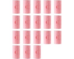 18 Stuks - Stevige Dekbedklemmen - Dekbedovertrekclips - Dekbedknijpers - Dekbed Clips - Kunststof - 1,7×1,7×3,5 cm - Voorkomt verschuiven dekbedovertrek - Roze