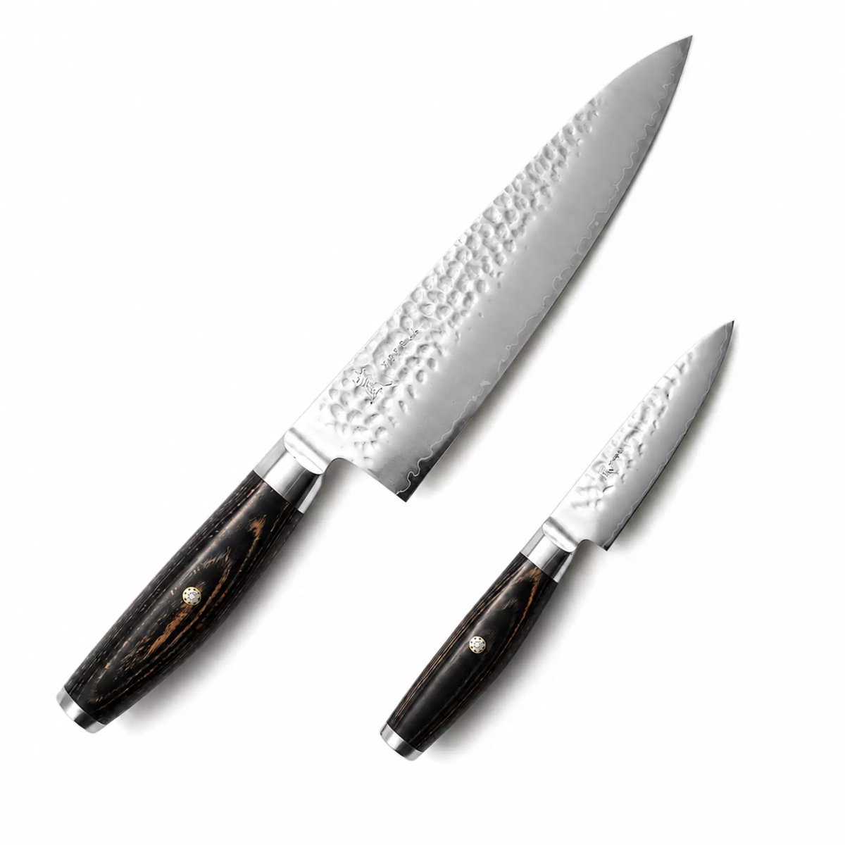 Yaxell KETU – 2-delige Messenset – SG2 Staal – Koksmes 20 cm & Schilmes 10 cm – Tsuchime Finish