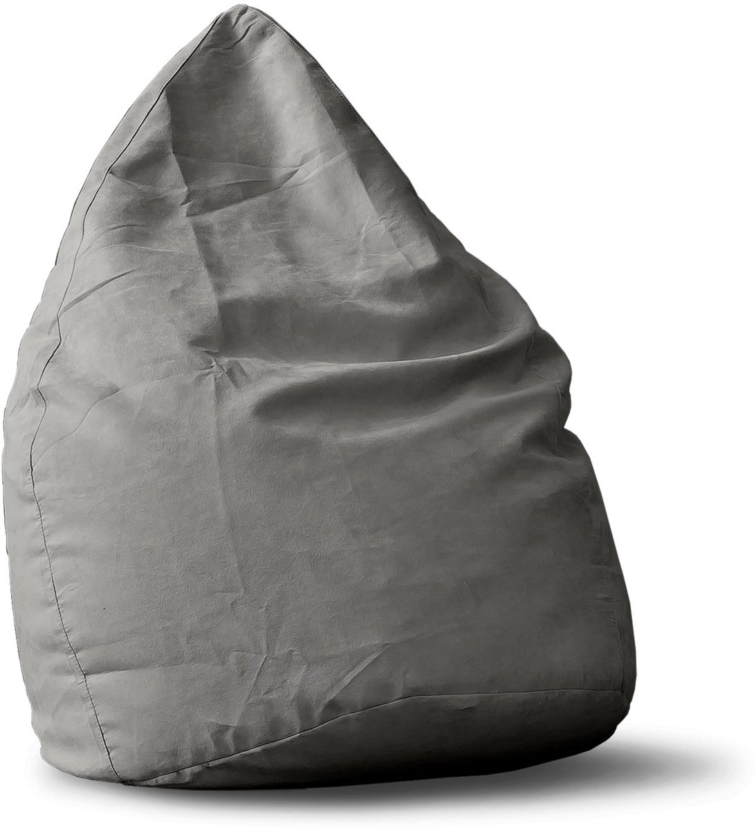 Lumaland - Luxe XL PLUS zitzak - stijlvolle beanbag met 220L volume - extra stevige naden - verkrijgbaar in verschillende kleuren - Grijs