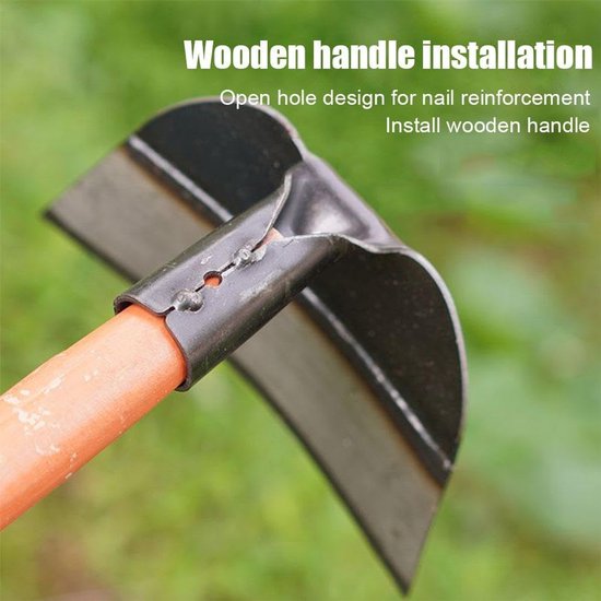 Tuin Schoffel - Onkruidverwijderaar Kop - Tuinonderhoud - Verstevigd Staal - Tot 28.5cm - Zilver — afbeelding 4