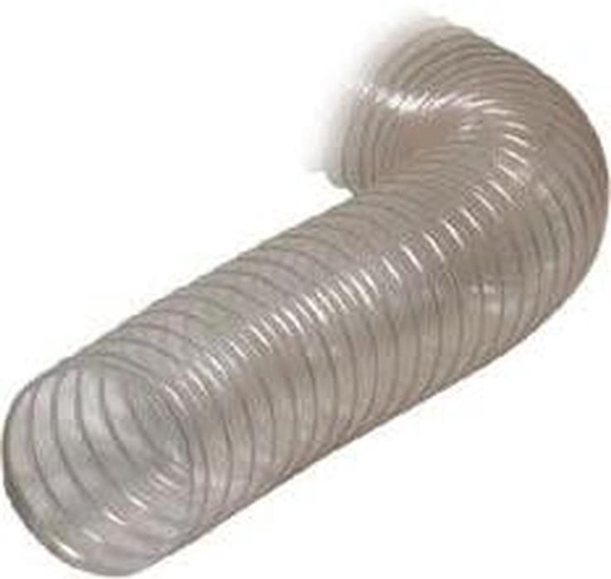 Afzuigslang PU - Afzuigbuis Flexibel - Stofafzuiging Werkplaats - Moeilijk Ontvlambaar - 200 mm x 10 m - Transparant