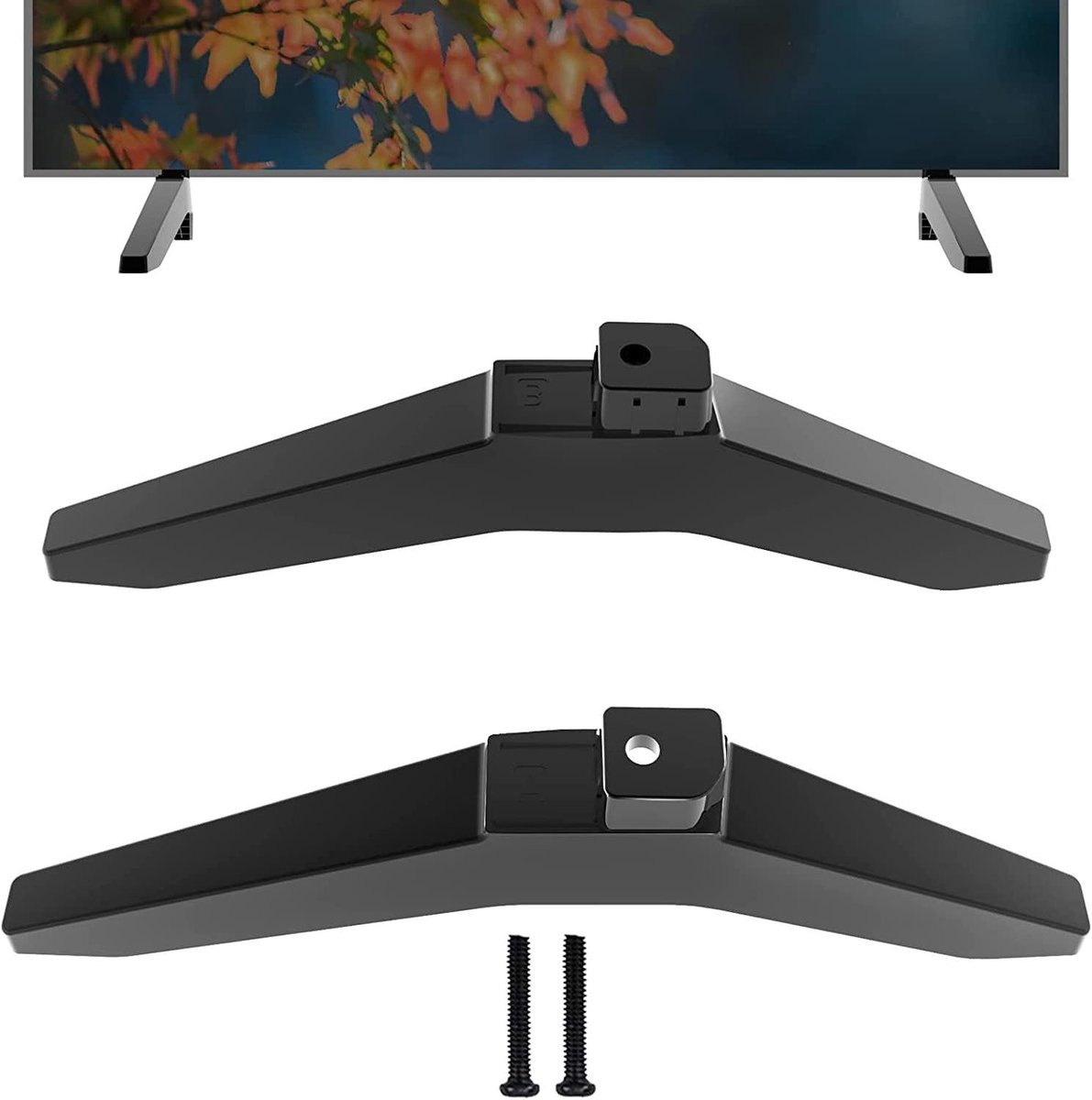 TV Poten - TV Voet - Televisie Stabiliseren - Geen Muurbevestiging Nodig - 43 Inch - Zwart