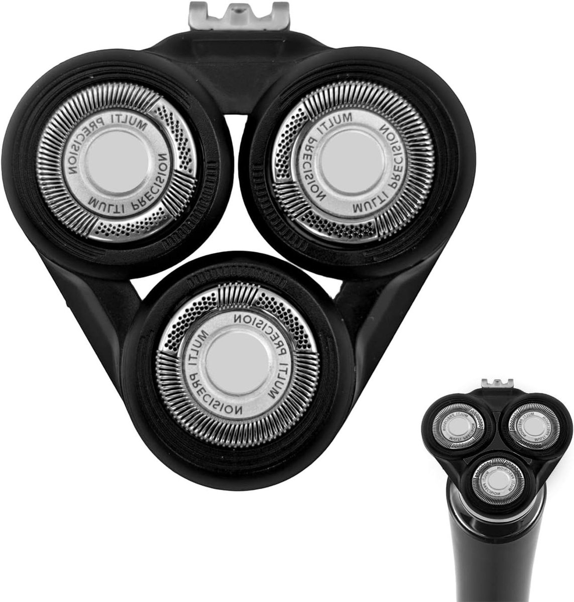 Vervangende Scheerkop - Reservemesjes Set - Glad Scheren - Precisie Roestvrij Staal - Ronde Modellen - Zilver