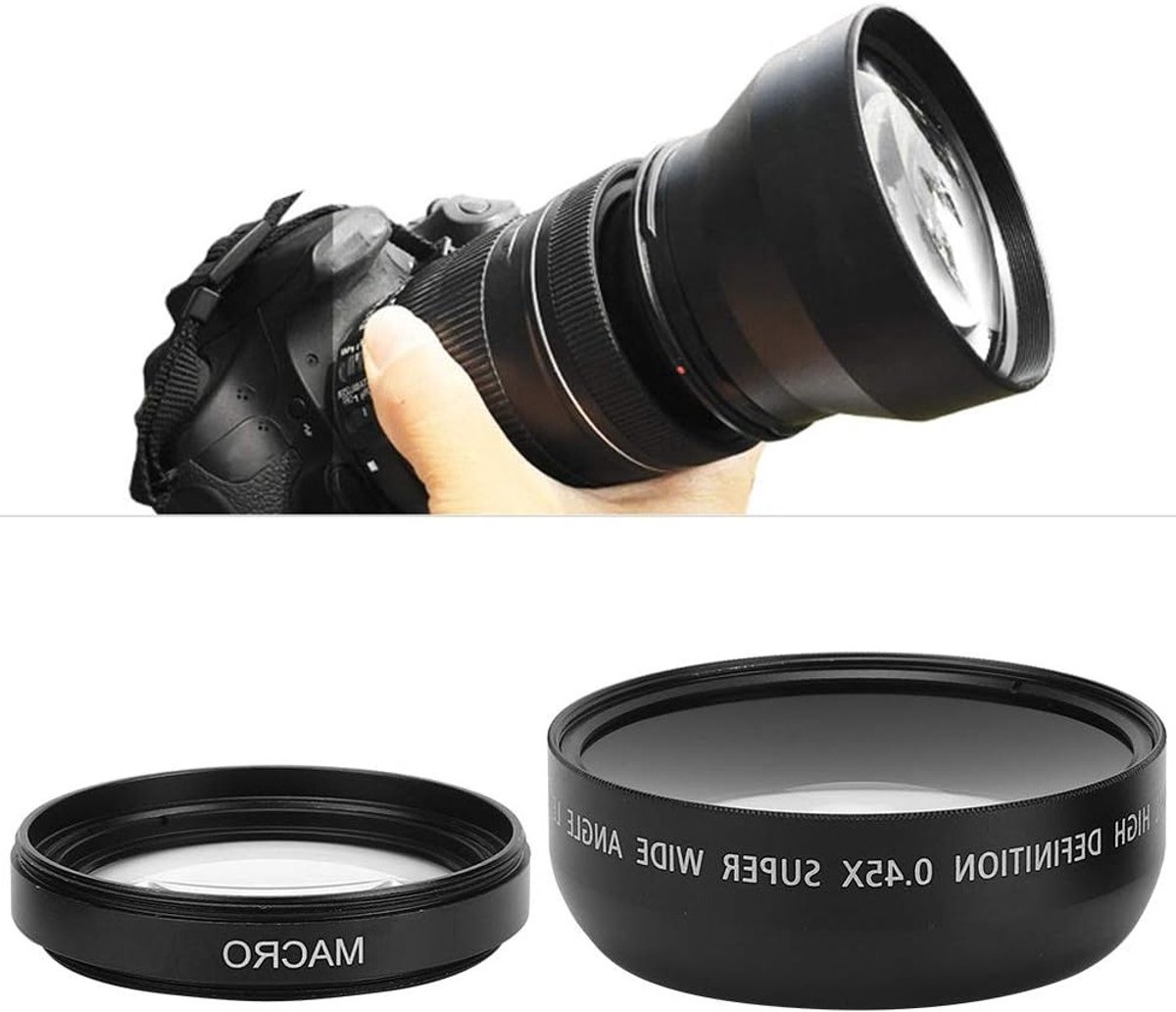 49mm Groothoeklens met 0.45x Vergroting voor Camera's - Geschikt voor Canon, Nikon, Sony en Olympus - Ideaal voor Landschaps- en Natuurfotografie