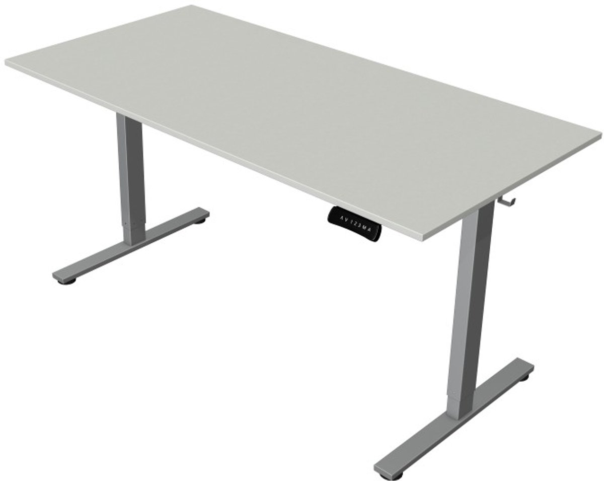 Kerkmann Zit-sta bureau Move New Base – Elektrisch bureau – 140 x 80 cm – Licht grijs