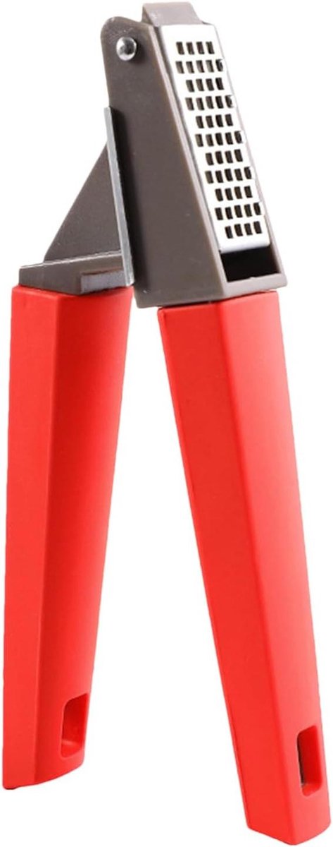 Keukenpers - Kruidenhulp - Snel Ingrediënten Bereiden - Multifunctioneel Ontwerp - 19 cm - Rood