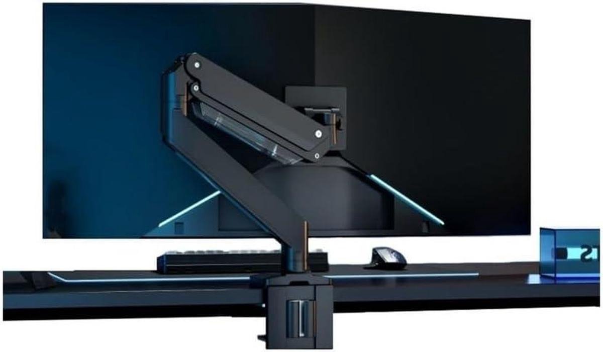 Monitor Arm - Bureau Beugel - Ergonomisch Werken - Gasveer Verstelling - 17-49 inch - Zwart