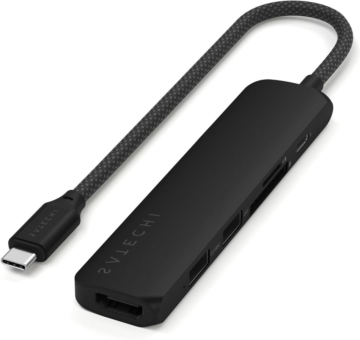 USB-C Hub - Multiport Adapter - Laptop Uitbreiden - 10Gbps Data Transfer - 6 Poorten - Zwart
