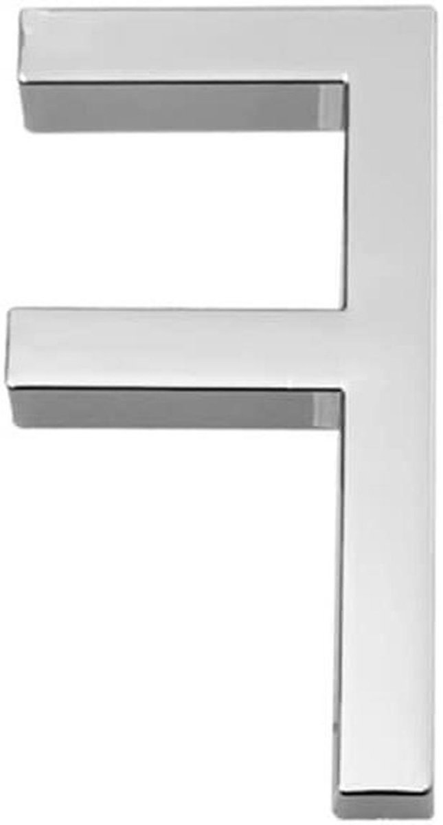 Huisnummerbord - Deurnummer Plaats - Huis Markeren - Zelfklevend - 6 cm Hoogte - F