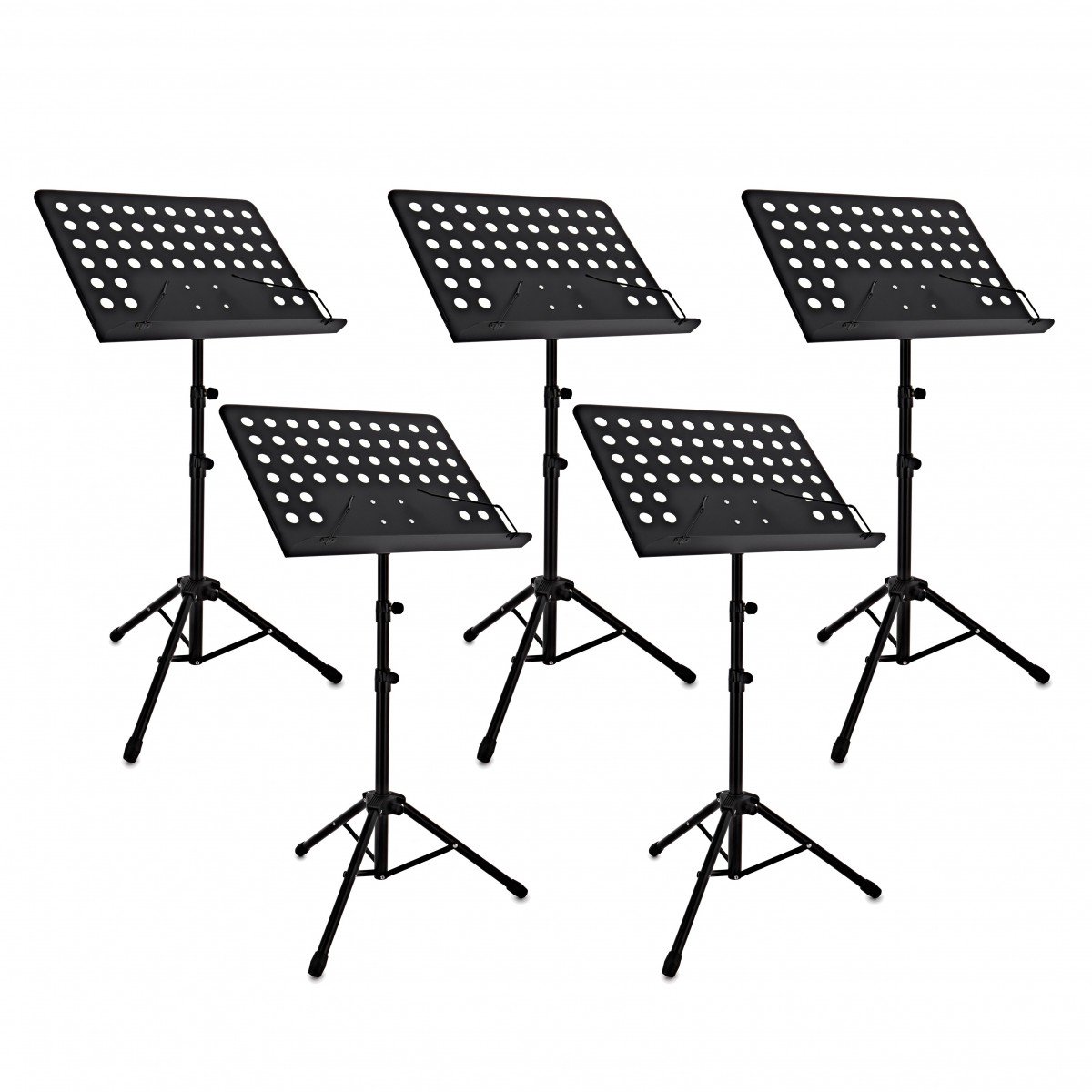 Muziekstandaard voor Dirigenten van Gear4music, Set van 5