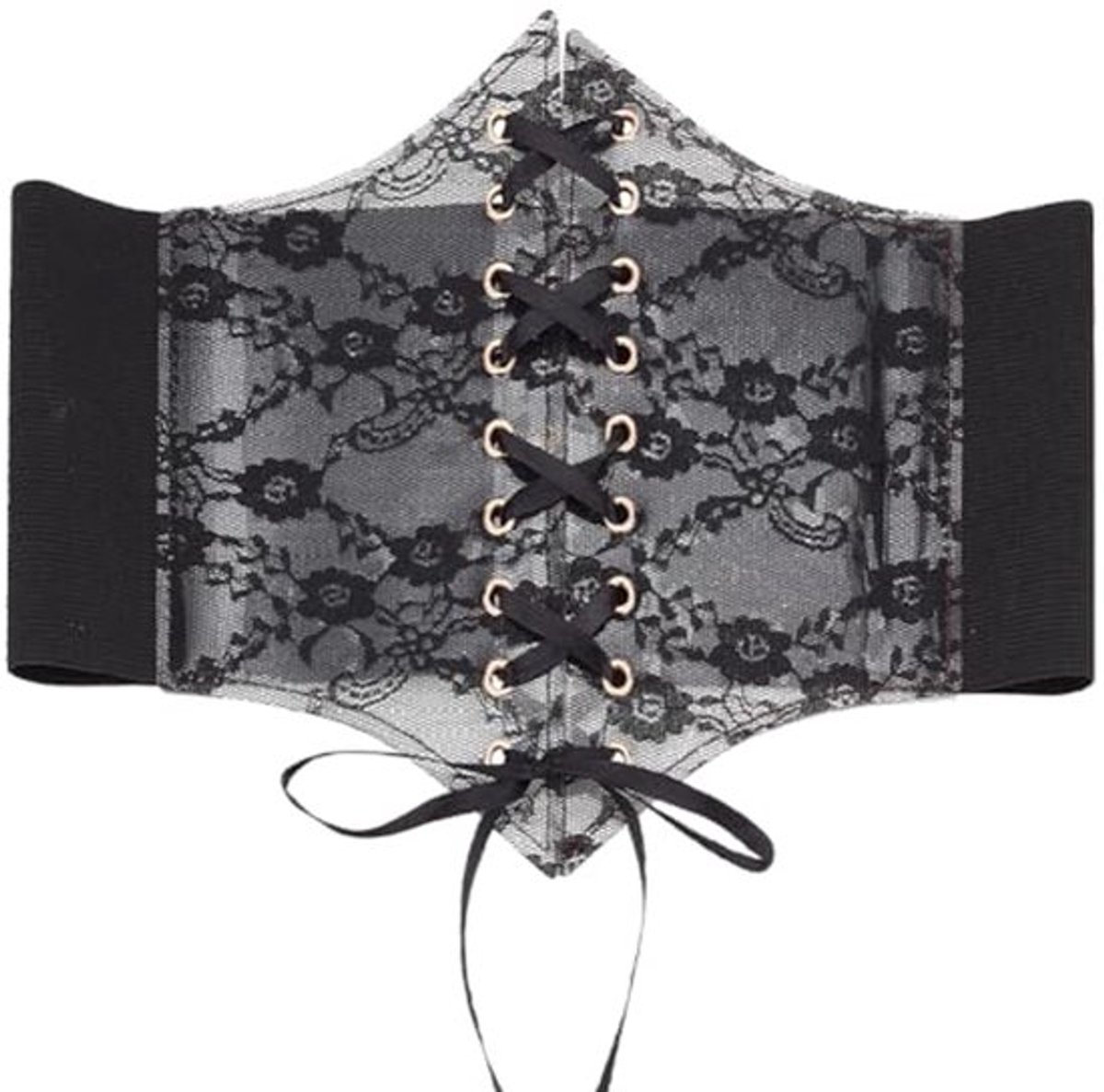Vintage Vetersluiting Elastische Corset Taille Riem voor Dames